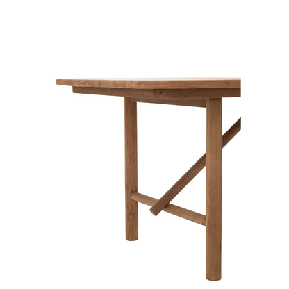 Tavolo da pranzo outdoor Palo rettangolare in legno riciclato naturale J-Line