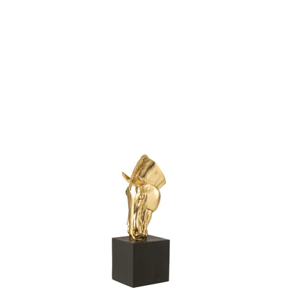 Cavallo su zampa color oro/nero Small J-Line