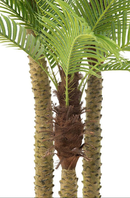 Palma artificiale 3 pezzi Real Touch in vaso verde H300 cm J-Line