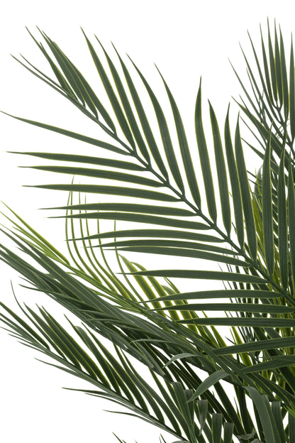 Palmboom In Pot Kunstmatig Groen 60x93x65cm - Kunstplant - J-Line - livinglovely.nl