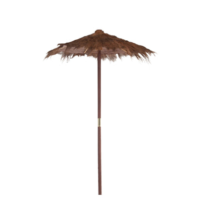 Parasol Cocobladeren Bruin Small Ø150cm J-Line - Parasol - J-Line - livinglovely.nl