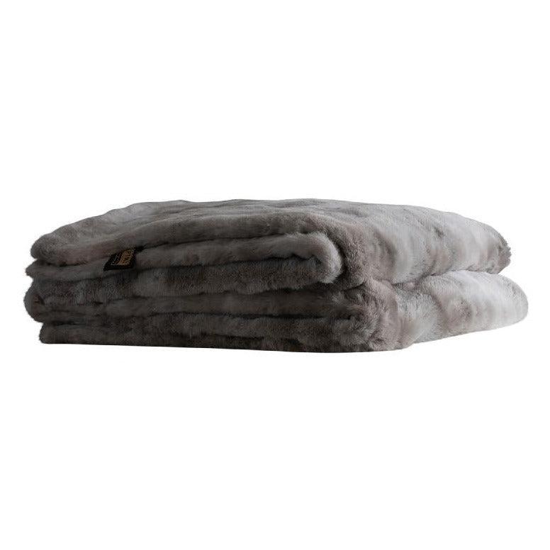 Plaid Linde Grijs Fluweel in Giftbox - 220 x 240 cm PTMD - Poef - PTMD - livinglovely.nl