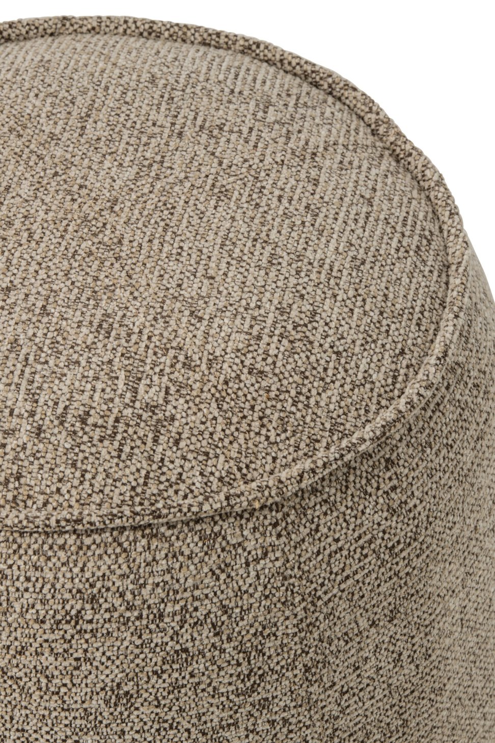 Pouf Alex Legno compensato/Tessuto Marrone/Ecru J-Line