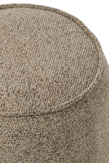 Pouf Alex Legno compensato/Tessuto Marrone/Ecru J-Line