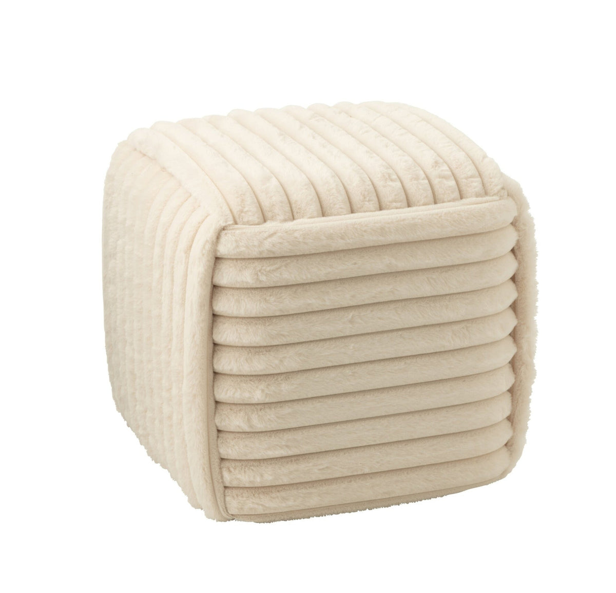 Pouf Scanalato Mdf Beige J-Line