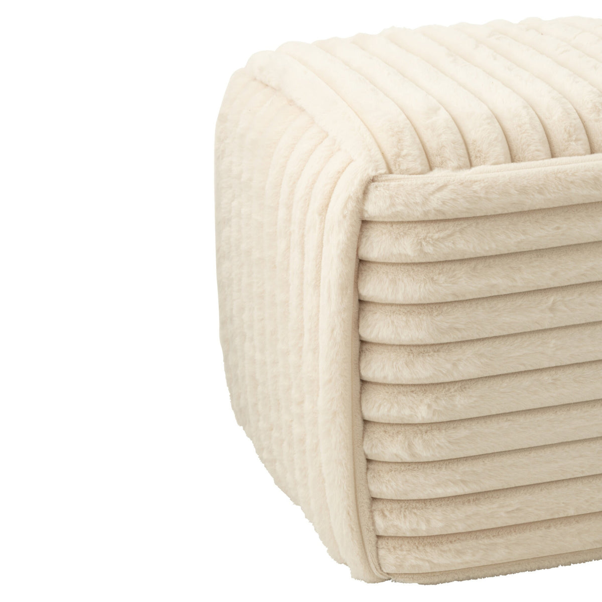 Pouf Scanalato Mdf Beige J-Line