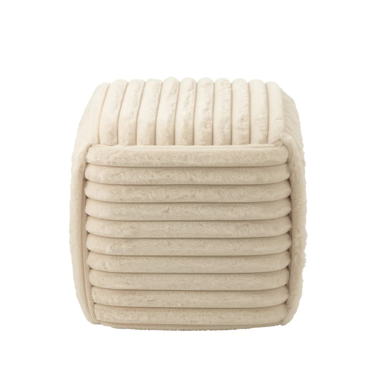 Pouf Scanalato Mdf Beige J-Line