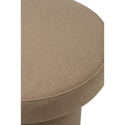 Pouf con Piedini Multistrato/Tessuto Beige Large J-Line