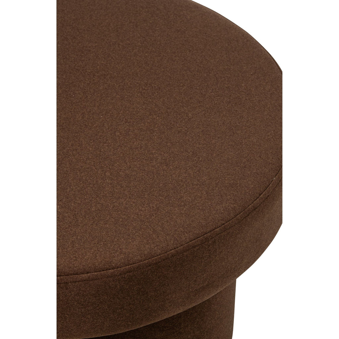 Pouf con Piedini Multistrato/Tessuto Tortora Large J-Line