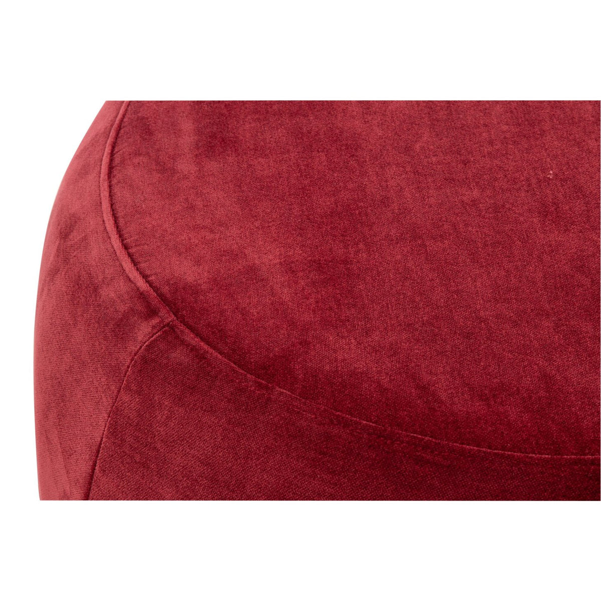 Pouf Rotondo Compensato/Tessuto Bordeaux J-Line