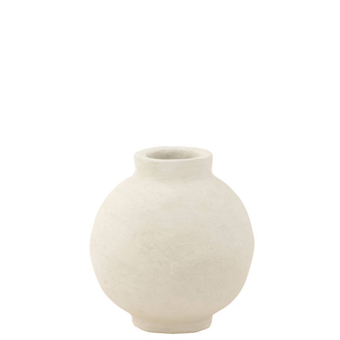 Pot Glad Sphere Papier Mache Wit L30xcmB30cmxH30cm J-Line