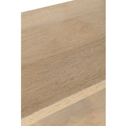 Scaffale Eli 5 Ripiani Legno di Mango/Ferro Naturale/Grigio J-Line