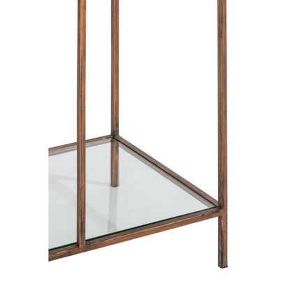 Scaffale Ferro Vetro Bronzo Linea J