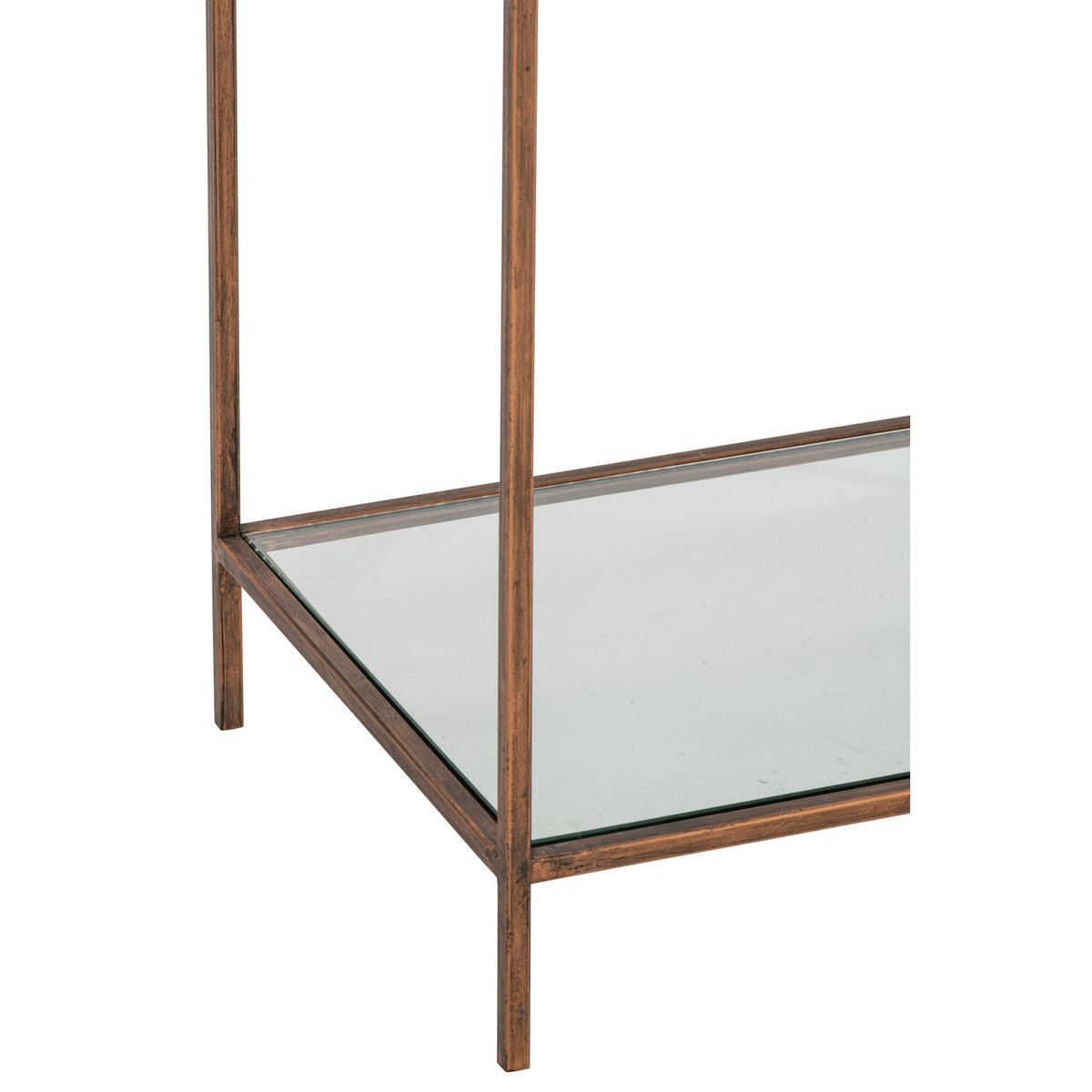 Scaffale Ferro Vetro Bronzo Linea J