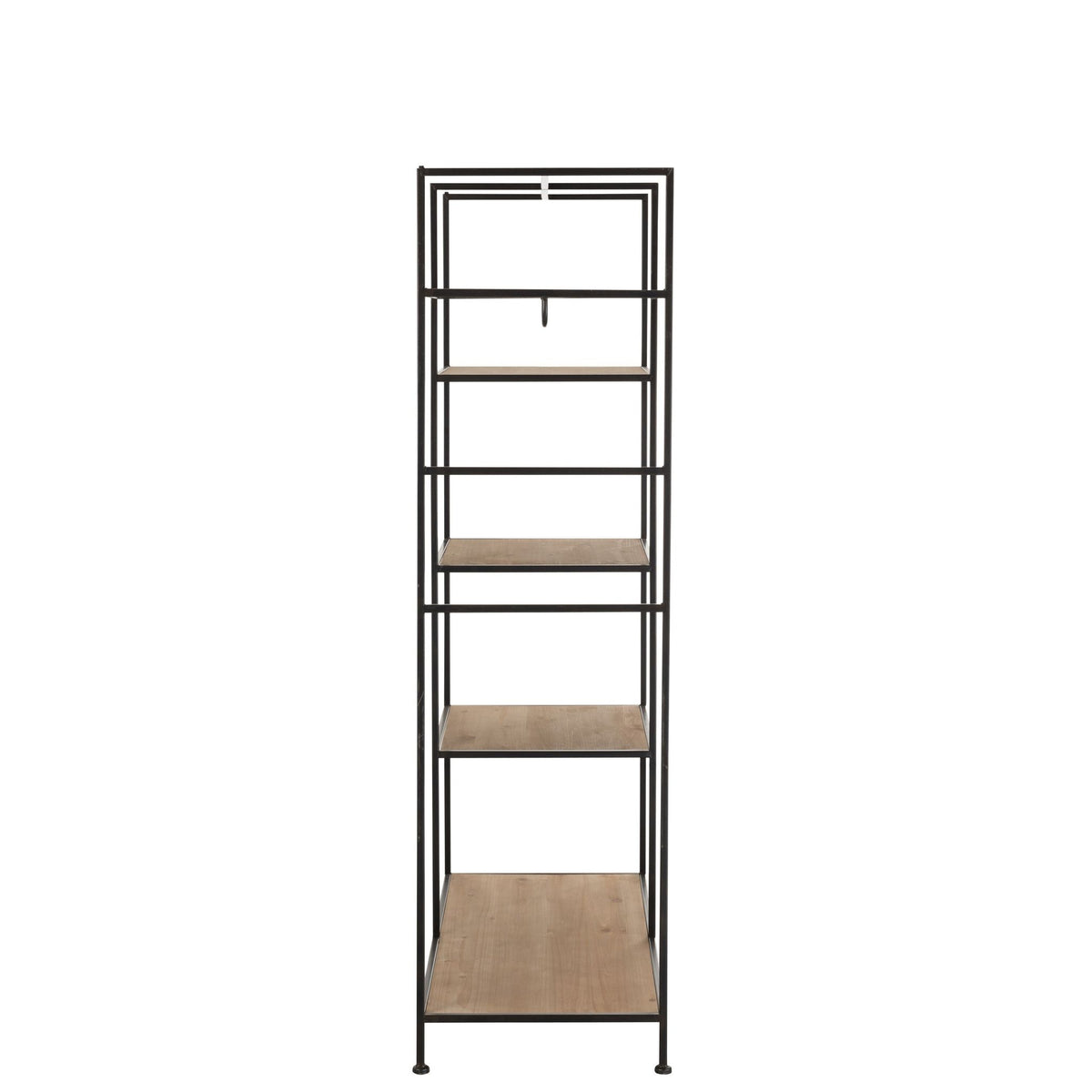 Scaffale per Tessuti Metallo/Legno Nero J-Line