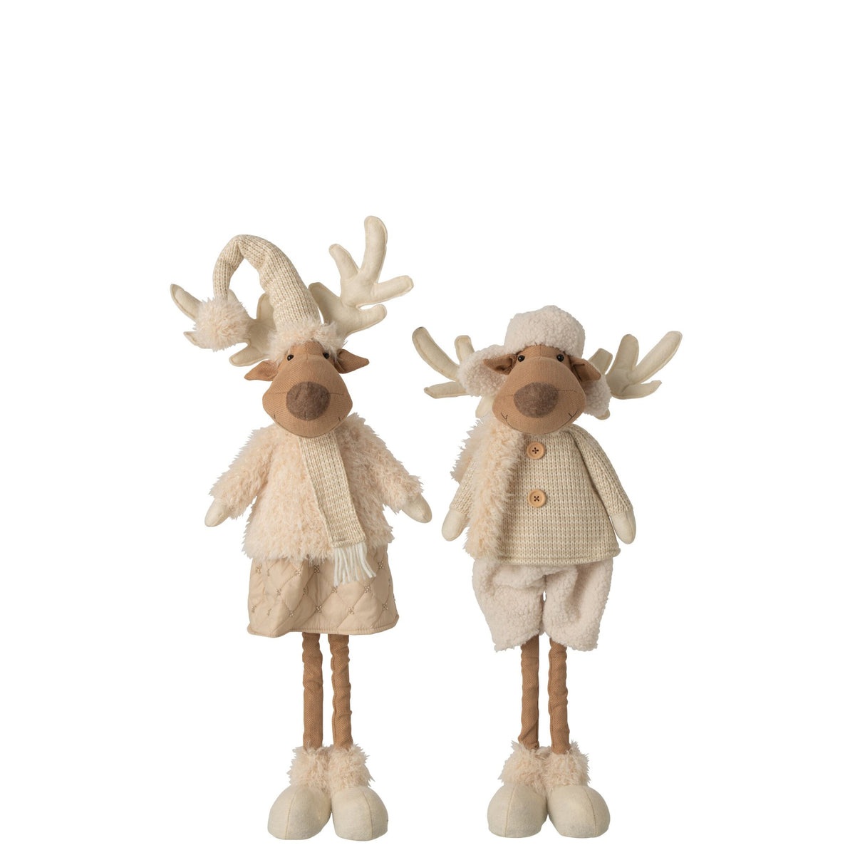 Raffia decorativa in poliestere beige H82 cm, set da 2 - J-Line