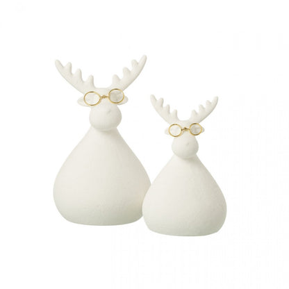 Occhiali Renna Porcellana Bianca/Color Oro Set da 3 J-Line