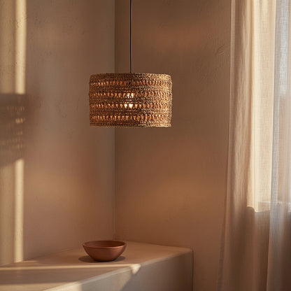 Herba Lampada a sospensione Naturale Media Ø40cm Materie prime