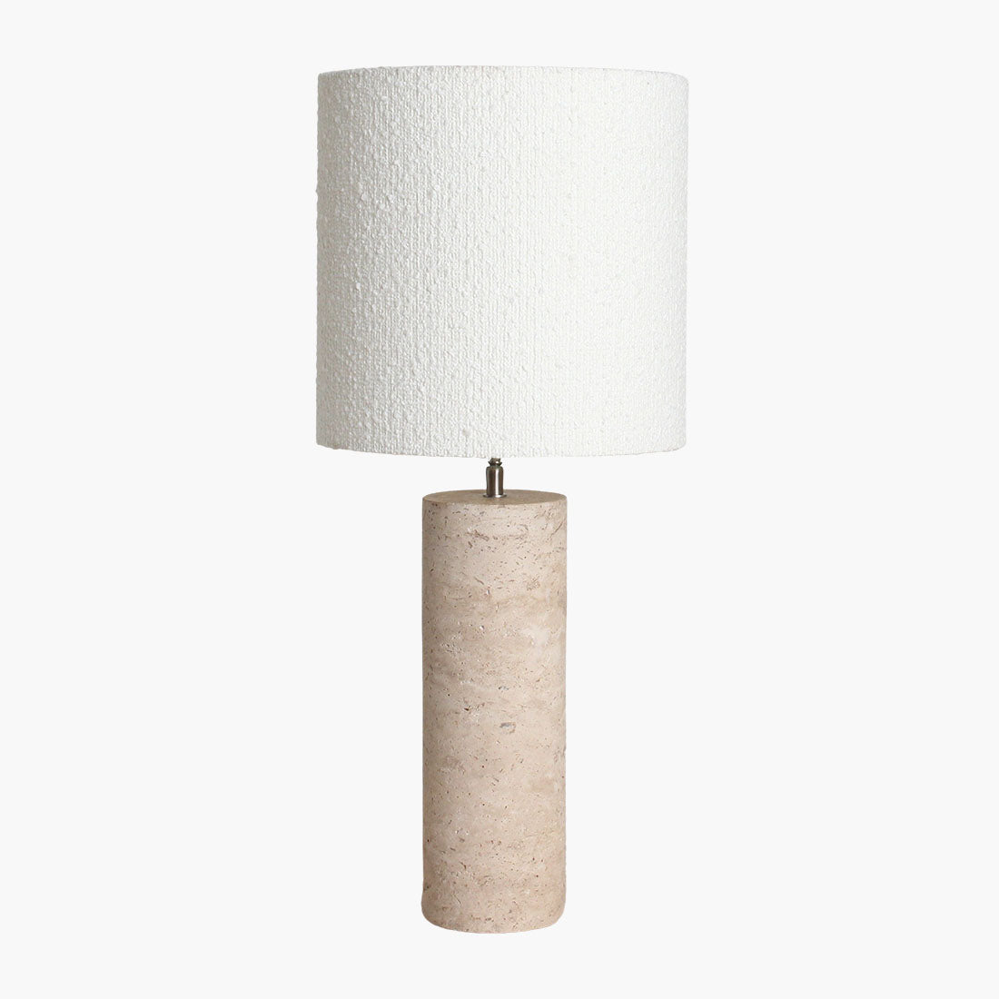Base lampada in travertino rotonda Raw Materials