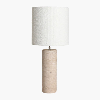 Base lampada in travertino rotonda Raw Materials