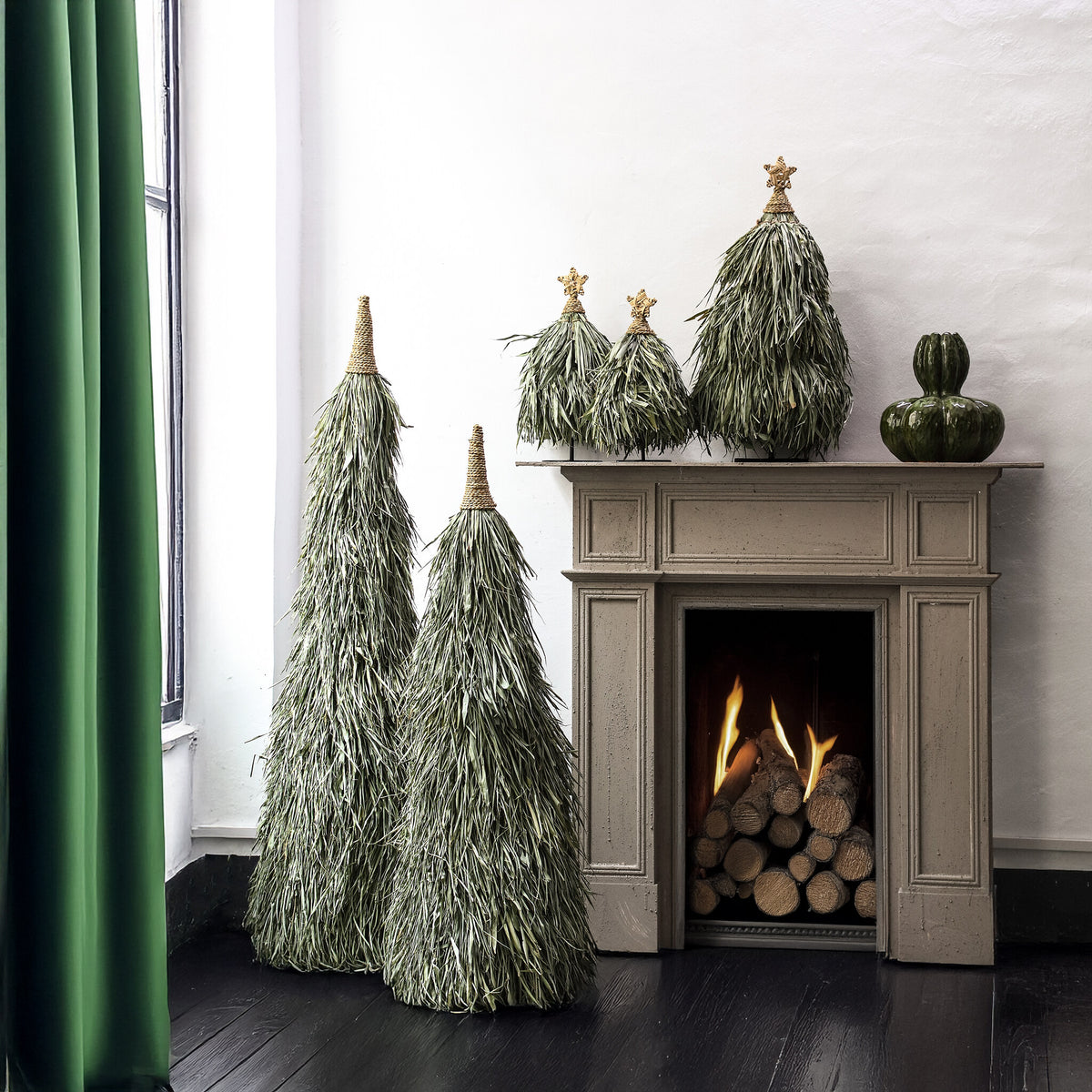 Elghanni Green Grass Statua Albero di Natale Large Verde 150cm PTMD