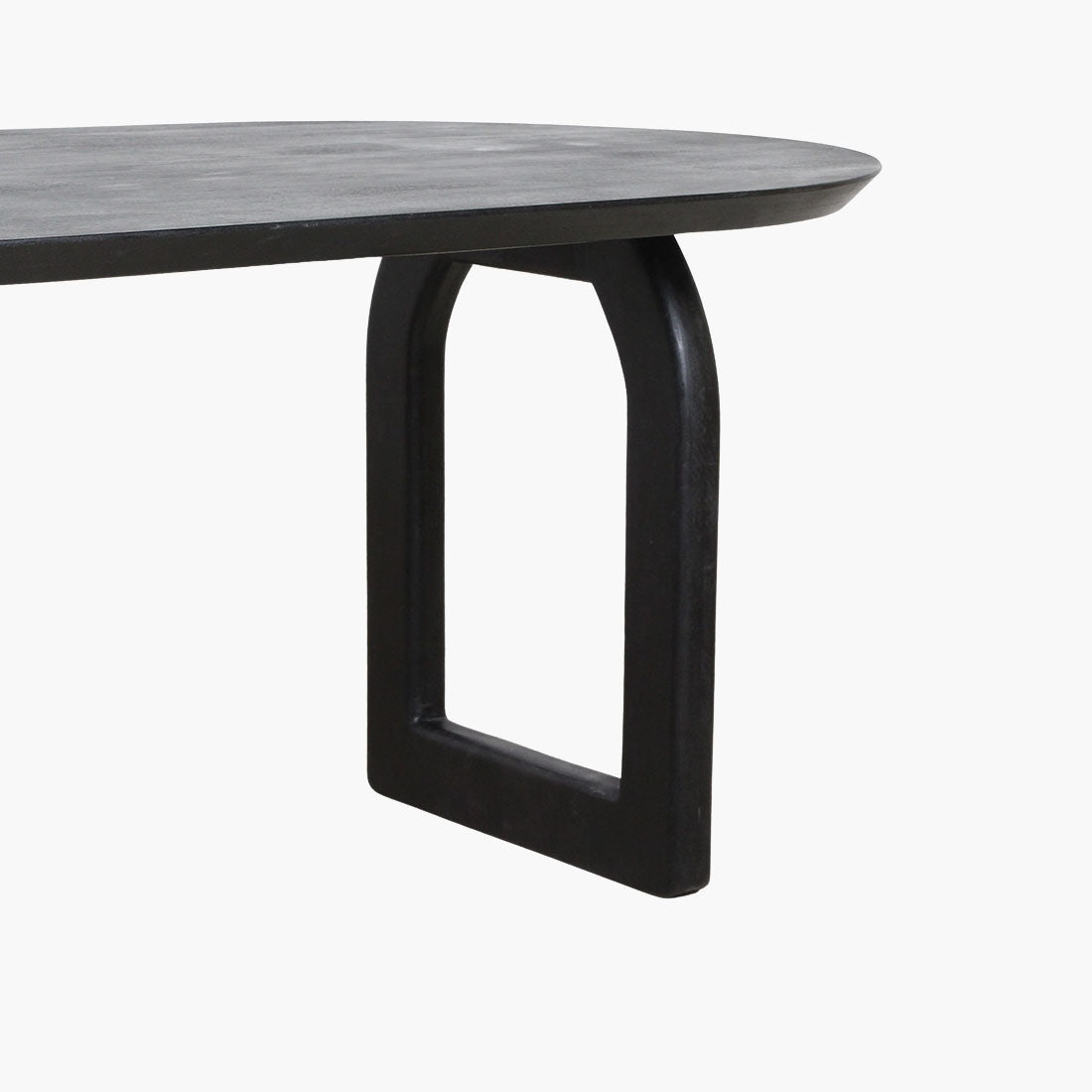Tavolo da pranzo Bullnose Mix Nero 180cm Raw Materials