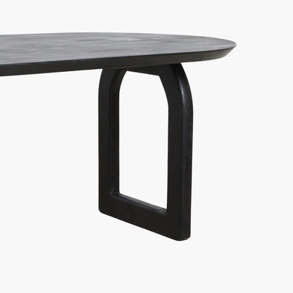 Tavolo da pranzo Bullnose Mix Nero 180cm Raw Materials
