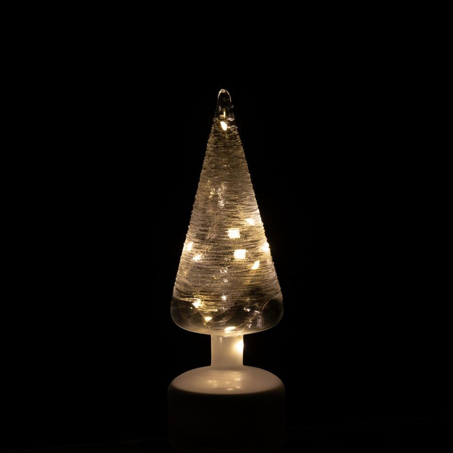 Set di 2 lampade a sospensione rotanti in vetro bianco/trasparente con LED J-Line