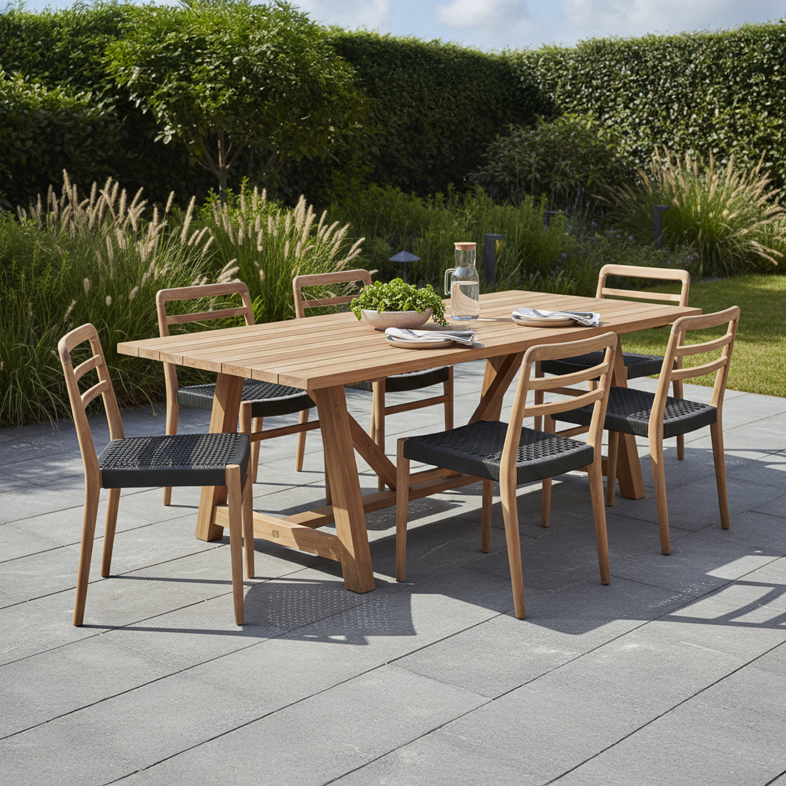 Tavolo da giardino Soleado 240cm Legno di teak FSC Riciclato Raw Materials