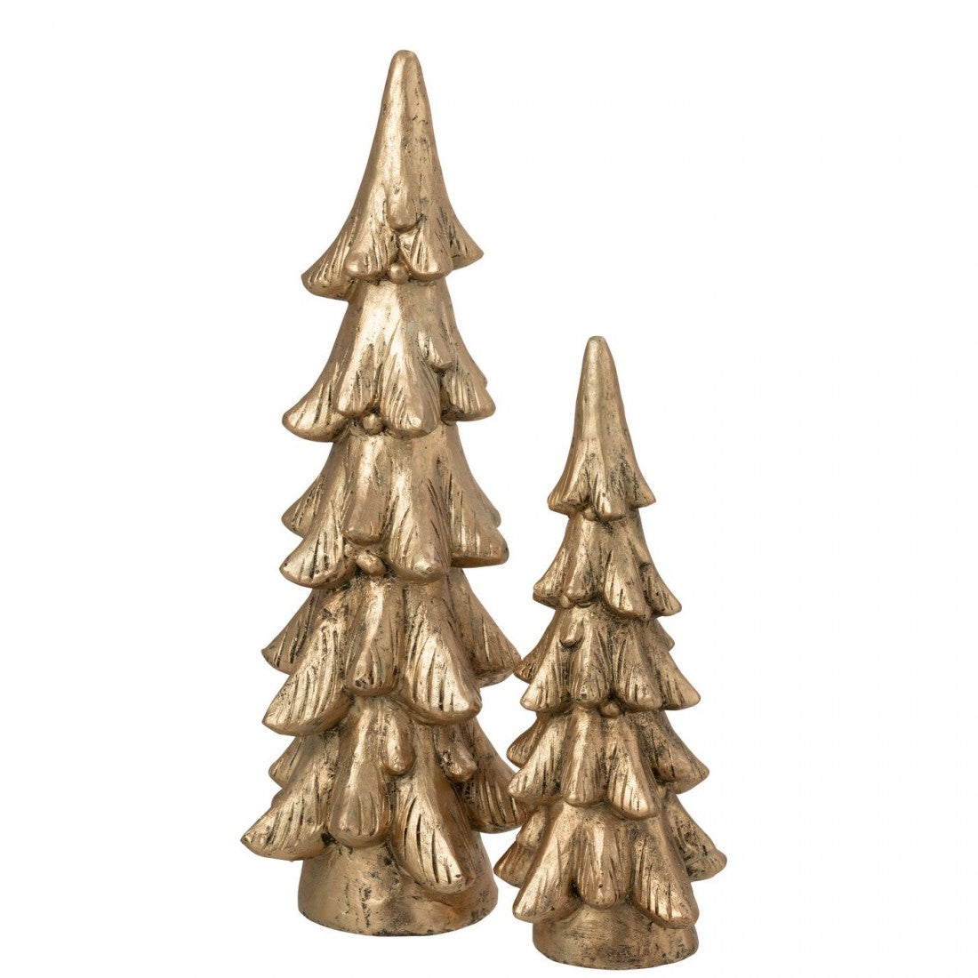 Albero di Natale Base Rotonda in Magnesio Color Oro Small H 51cm J-Line