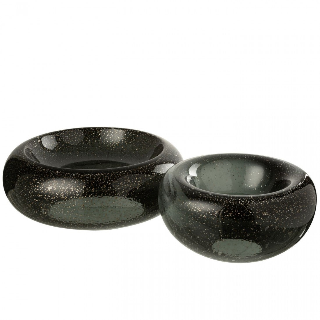 Ciotola decorativa Carol Vetro Nero Piccola J-Line
