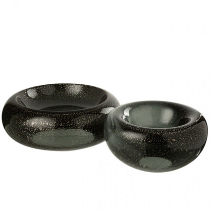 Ciotola decorativa Carol Vetro Nero Piccola J-Line