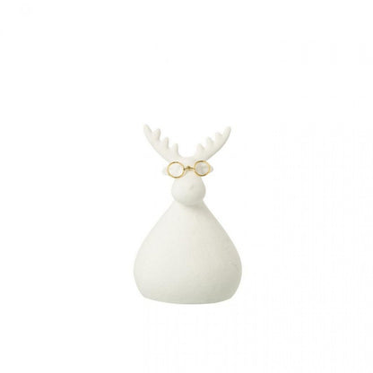Occhiali Renna Porcellana Bianca/Color Oro Set da 3 J-Line