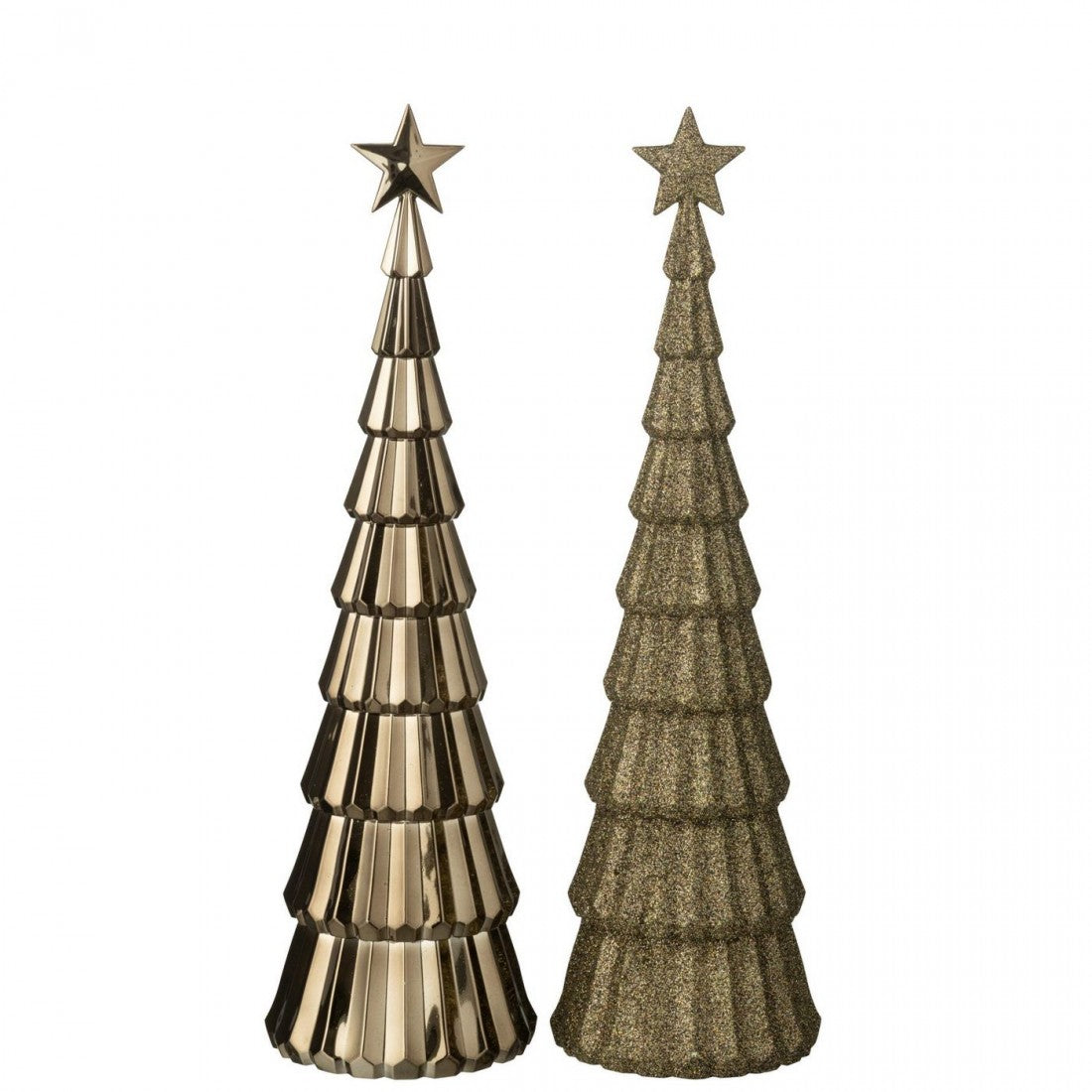 Albero + Stella in plastica marrone Set da 2 J-line