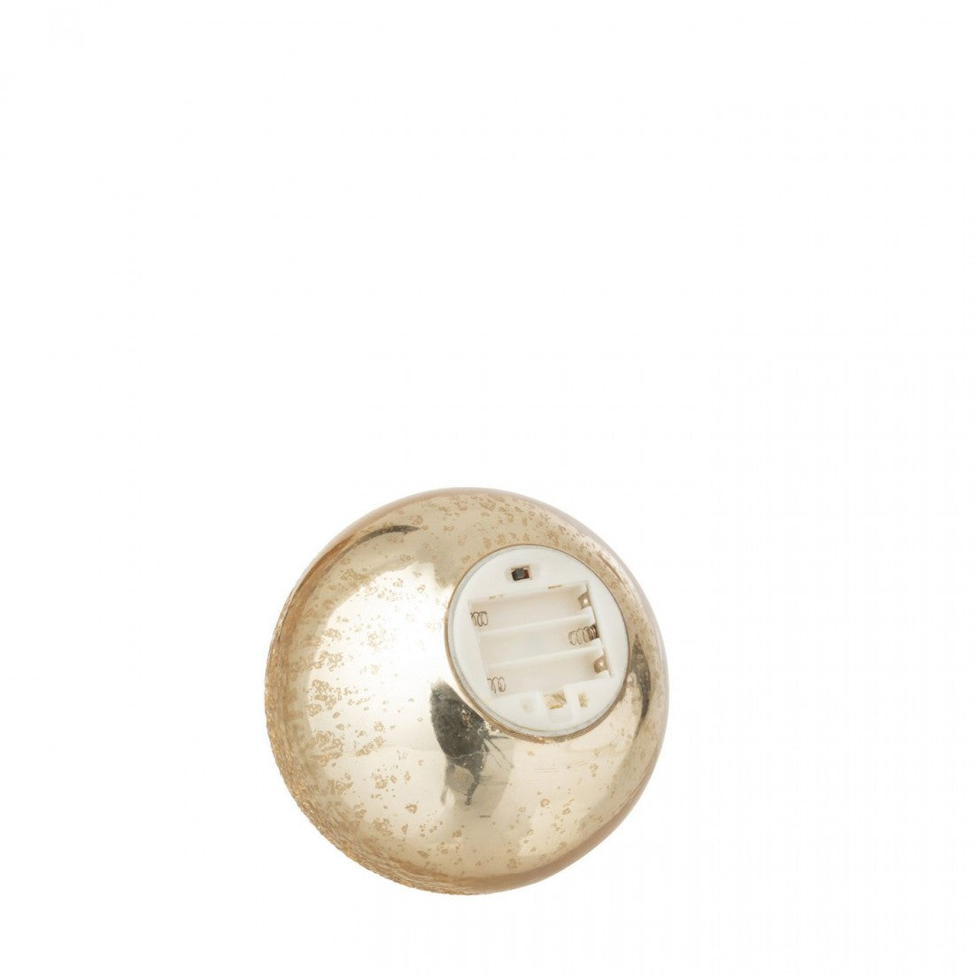 Sfera LED in vetro craquelé color oro, set da 2, J-Line