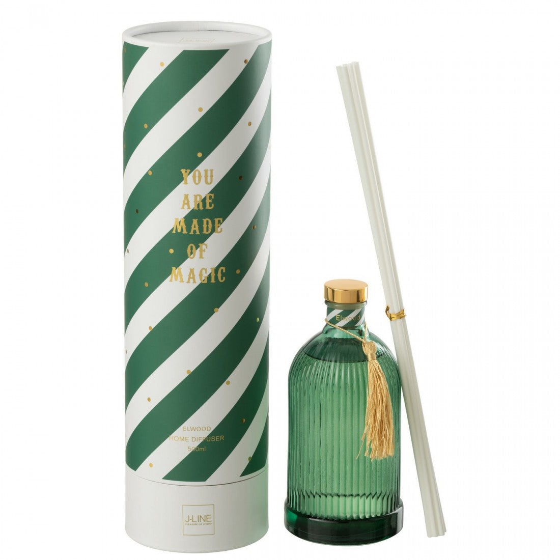 Diffusore di profumo Magic Olio profumato Bianco/Verde scuro Large 500ml J-Line