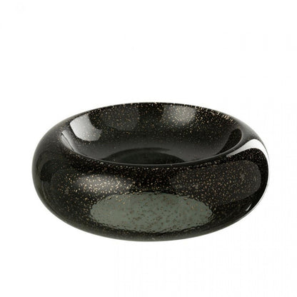 Vassoio decorativo Carol Vetro Nero Large