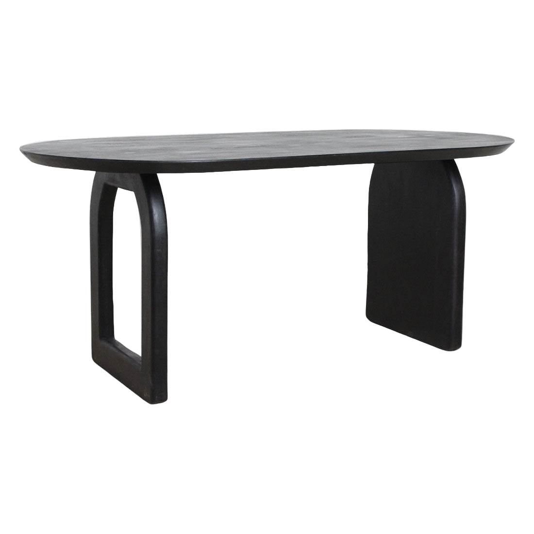 Tavolo da pranzo Bullnose Mix Nero 180cm Raw Materials