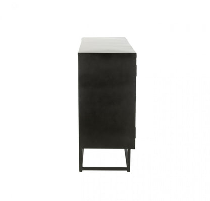 Credenza Shanil Legno/Ferro Nero J-Line