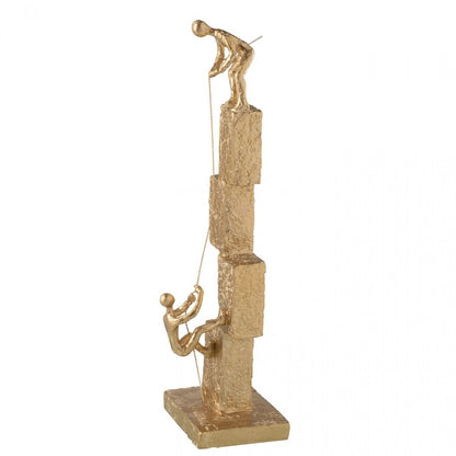 Figure Scalare Moderne Resina Dorata J-Line