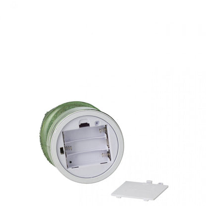 Set di 2 alberi di Natale in vetro verde con luci LED rotanti J-Line