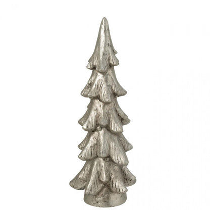 Albero di Natale su Piedistallo in Magnesio Color Argento Set da 2 J-Line