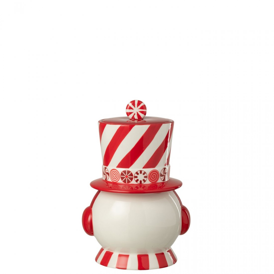 In esaurimento Pupazzo di neve decorativo + Cappello Dolomite Rosso natalizio/Bianco J-Line