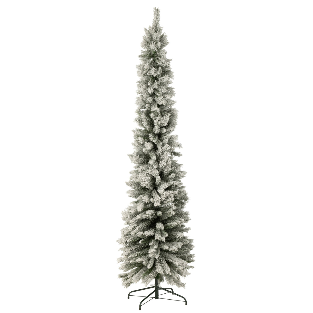 Albero di Natale Artificiale Modello Piccolo Innevato Verde Large H240cm J-Line