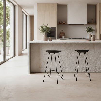 Sgabello da bar Loft Nero Raw Materials