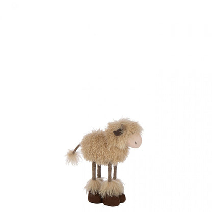 Mucca Telescopica in Poliestere Marrone Scuro/Beige Piccola J-Line