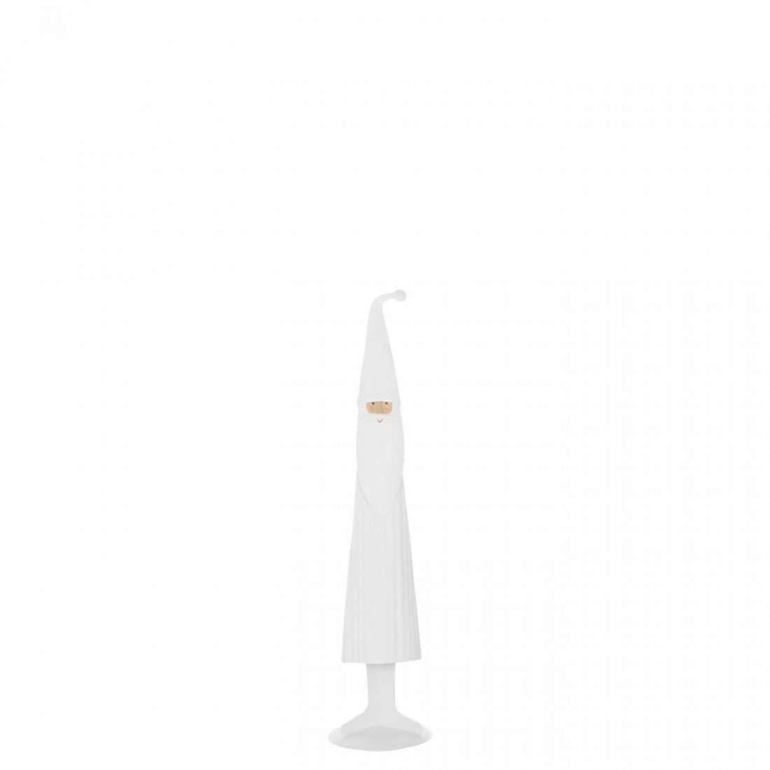 Set di 2 Babbi Natale Moderni in Metallo Bianco J-LIne