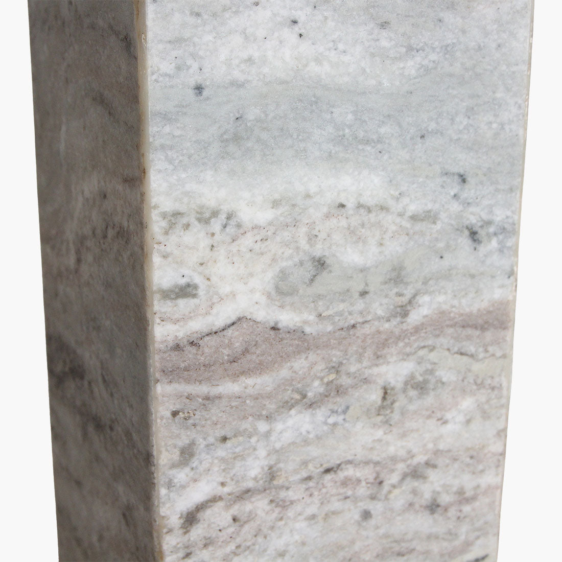 Base lampada Fantasy Marmo Marrone Quadrata Raw Materials