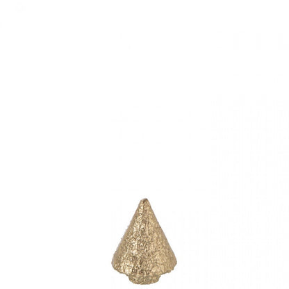 Albero di Natale in alluminio color oro, set da 2, J-Line