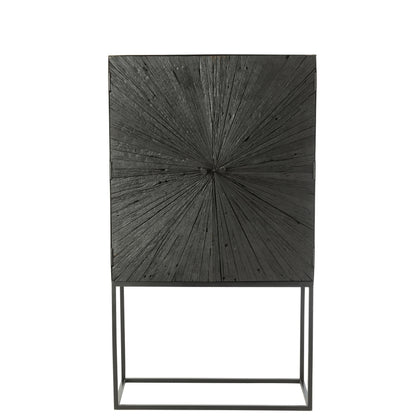 Mobiletto Shanil Legno/Ferro Nero J-Line